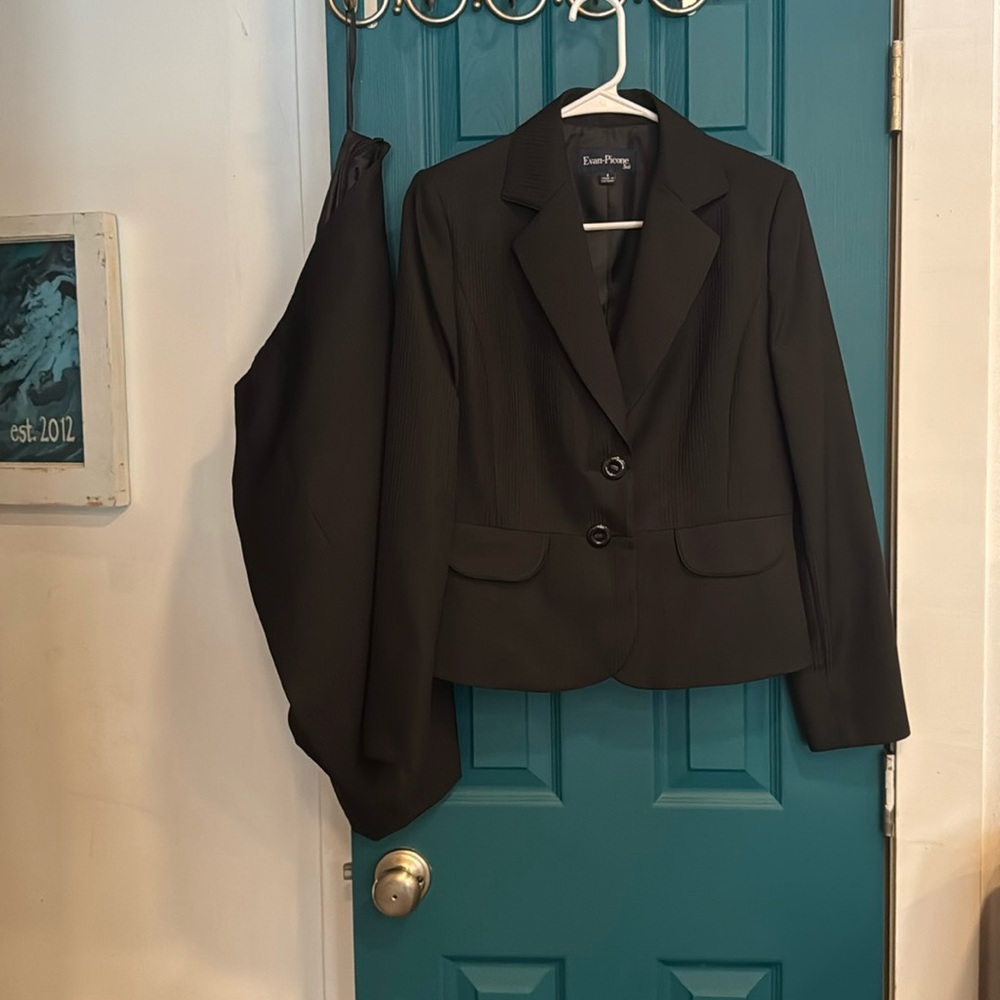 Evan Picone black career skirt set - 6